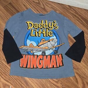 Y2K Kids - Disney Planes Toddler Boys Long Sleeve Tee 4T